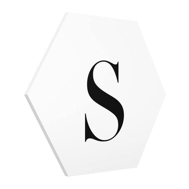 Tavlor modernt Letter Serif White S