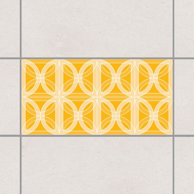 Kök dekoration Circular Tile Design Melon Yellow 30cm x 60cm