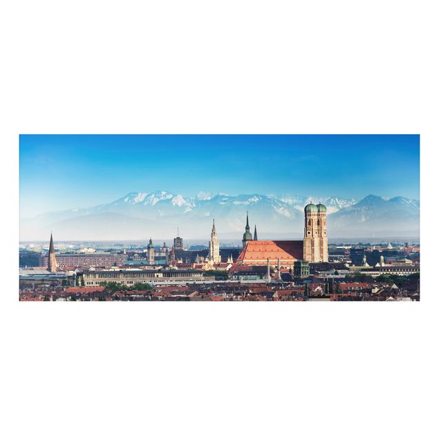 Tavlor arkitektur och skyline Munich