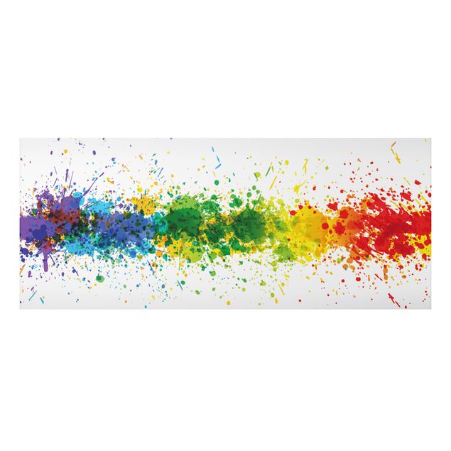 Tavlor mönster Rainbow Splatter