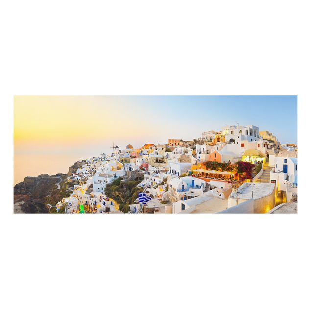 Tavlor arkitektur och skyline Bright Santorini