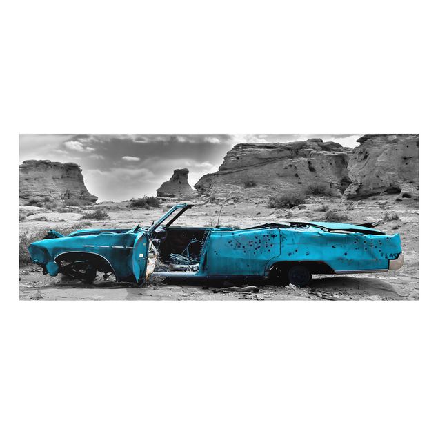 Tavlor landskap Turquoise Cadillac