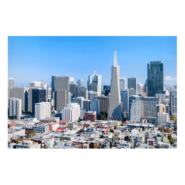 Tavlor arkitektur och skyline San Francisco Skyline