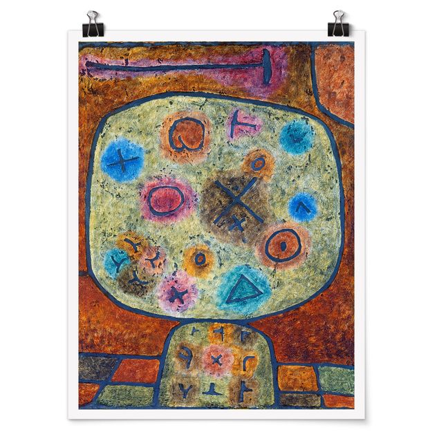 Posters konstutskrifter Paul Klee - Flowers in Stone
