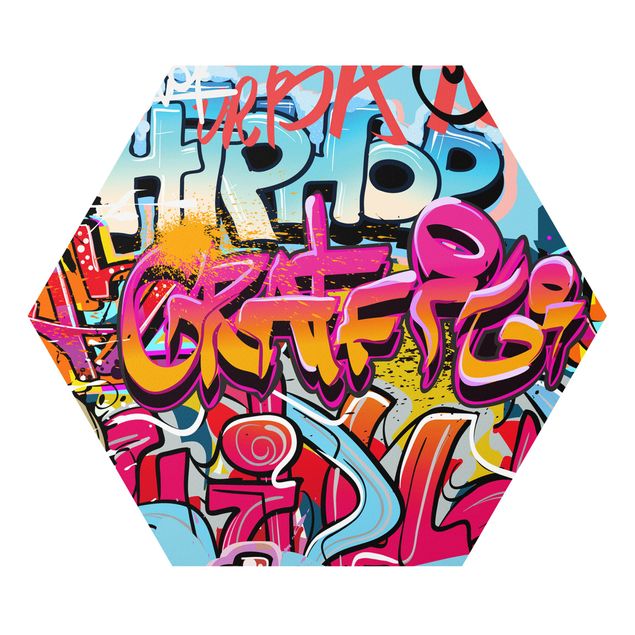 Tavlor färgglada Hip Hop Graffiti