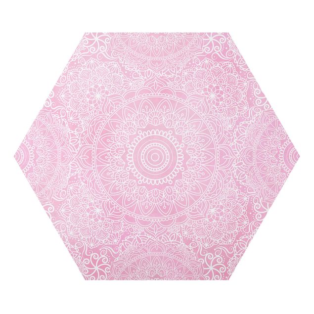 Tavlor rosa Pattern Mandala Light Pink