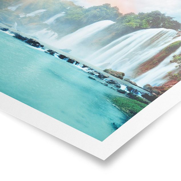 Posters landskap Waterfall Panorama
