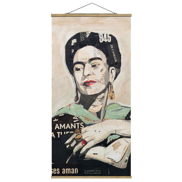 Tavlor porträtt Frida Kahlo - Collage No.4