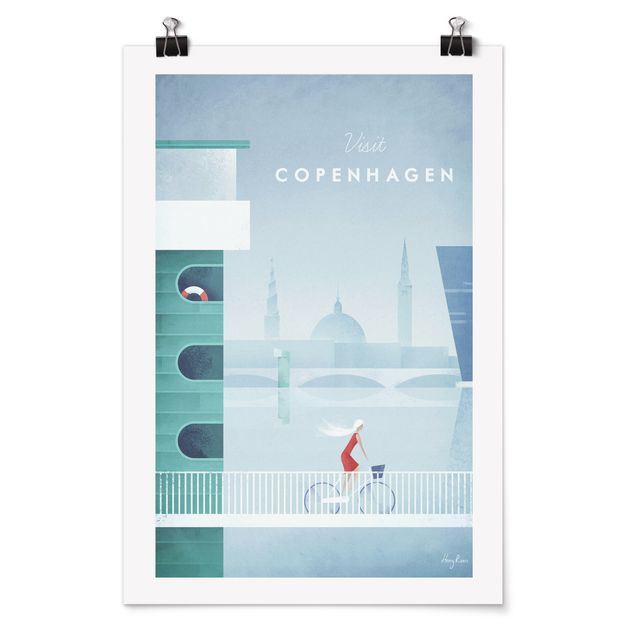 Posters konstutskrifter Travel Poster - Copenhagen