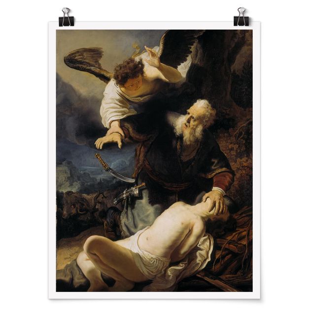 Konststilar Rembrandt van Rijn - The Angel prevents the Sacrifice of Isaac