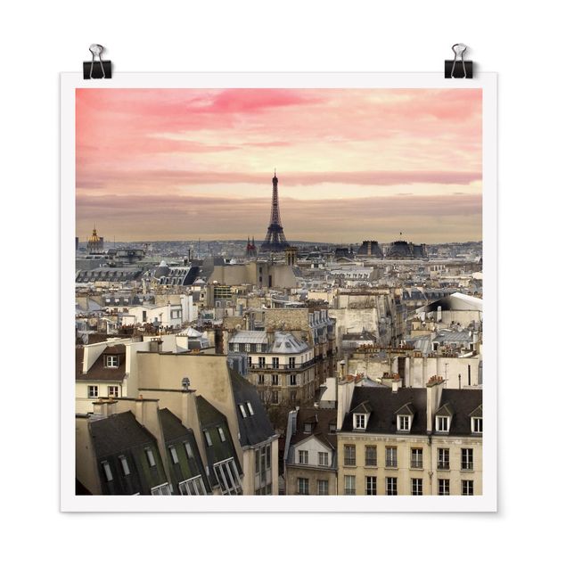 Posters arkitektur och skyline Paris Up Close