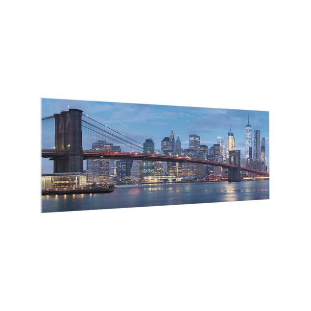 glasskivor kök Brooklyn Bridge Manhattan New York
