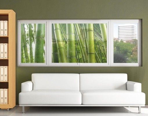 Fönsterdekaler blommor  Bamboo