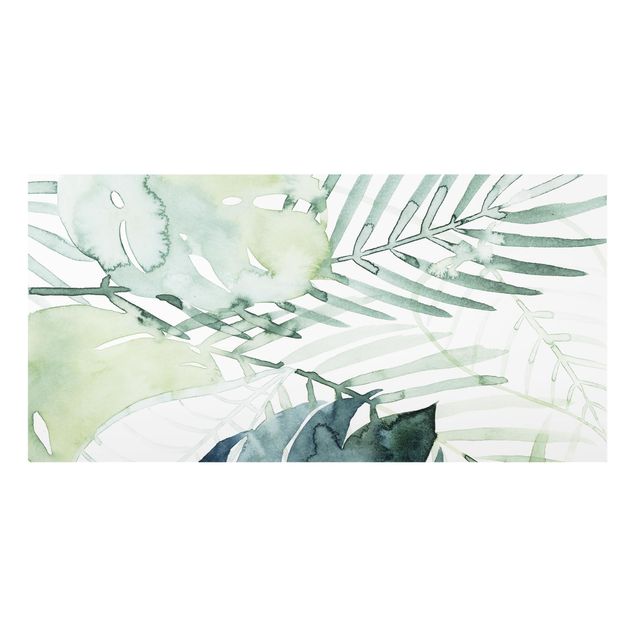 glasskivor kök Palm Fronds In Water Color I