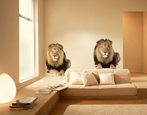 Wallstickers Afrika No.165 Two Lions