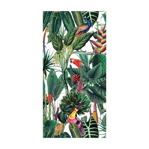 Mattor med skog Colourful Tropical Rainforest Pattern