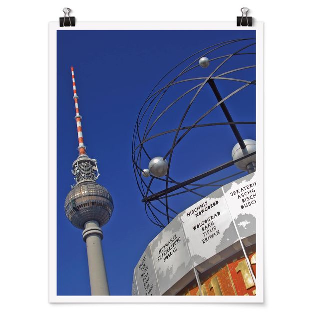Tavlor arkitektur och skyline Berlin Alexanderplatz