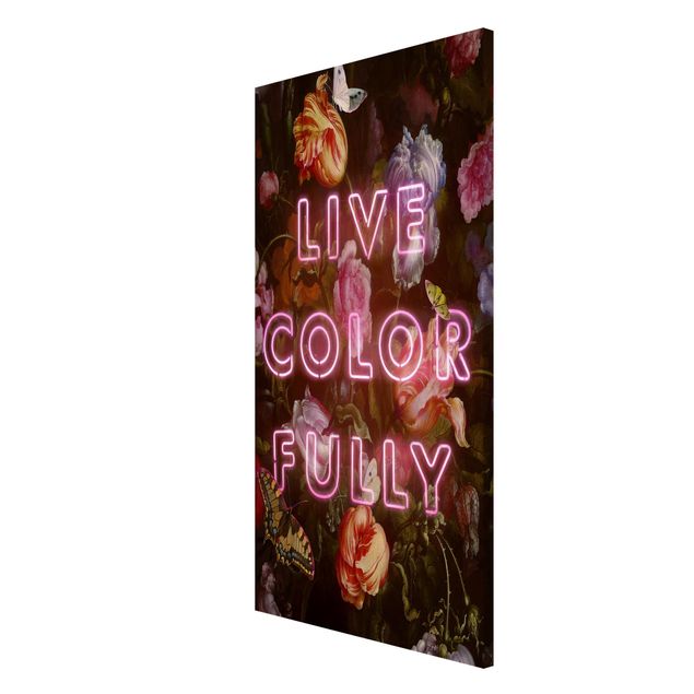 Tavlor blommor Live Colour Fully