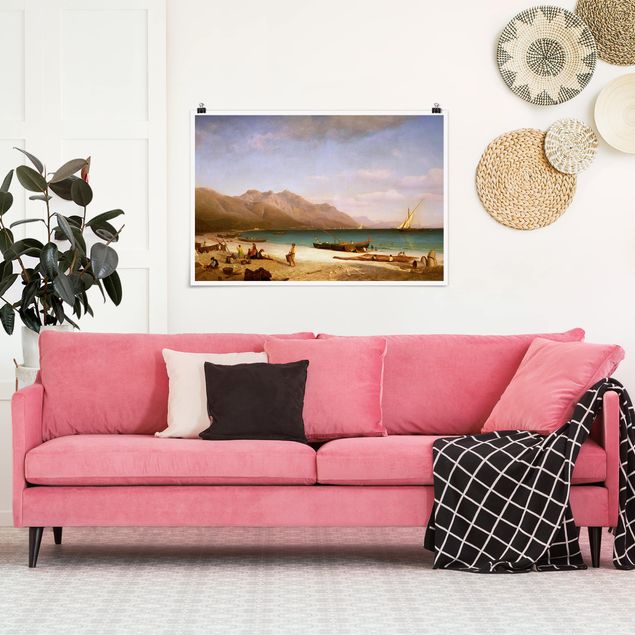 Konststilar Romantik Albert Bierstadt - Bay of Salerno