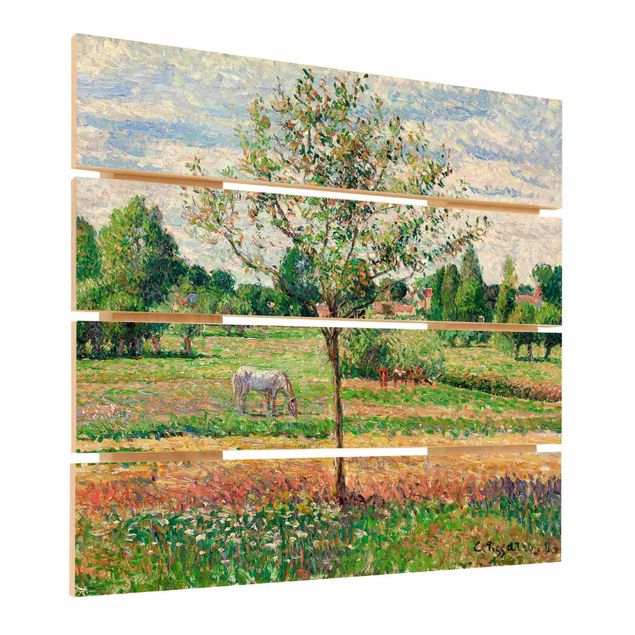 Konststilar Romantik Camille Pissarro - Meadow with Grey Horse, Eragny