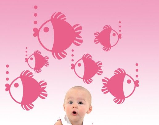Inredning av barnrum No.UL433 baby fish Set