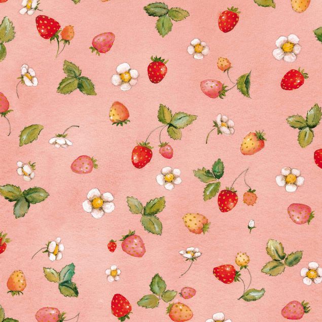 Självhäftande folier Little Strawberry Strawberry Fairy - Strawberry Flowers