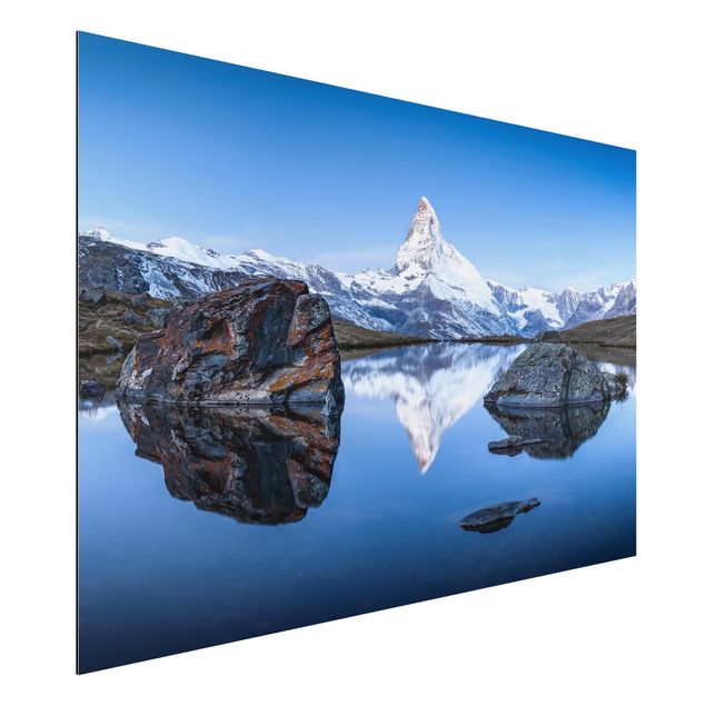 Kök dekoration Stellisee Lake In Front Of The Matterhorn