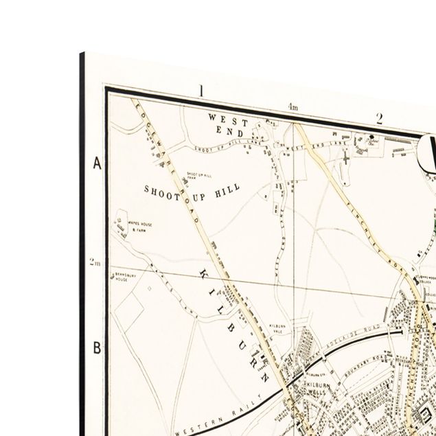 Tavlor retro Vintage Map London