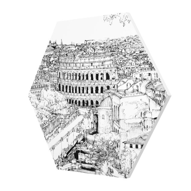 Hexagonala tavlor City Study - Rome