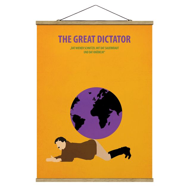 Tavlor modernt Film Poster The Great Dictator