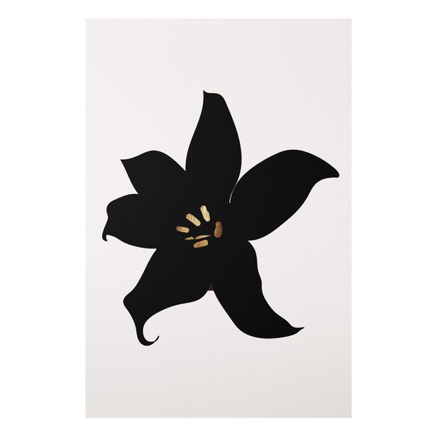 Kök dekoration Graphical Plant World - Orchid Black And Gold