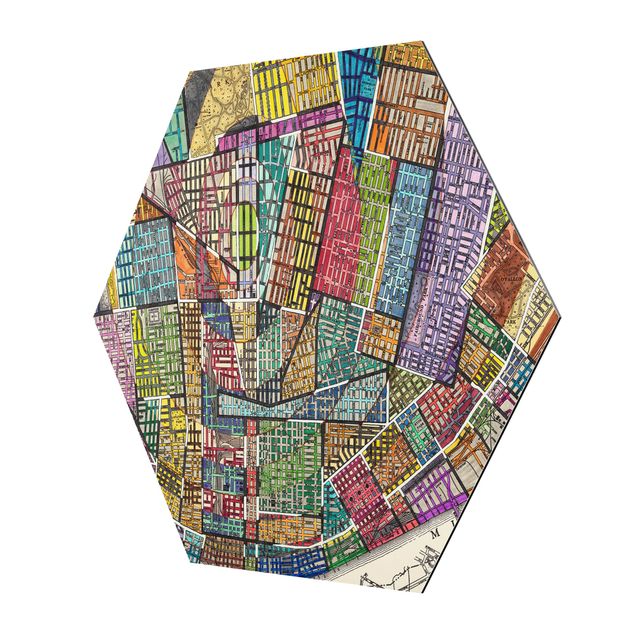 Hexagonala tavlor Modern Map Of St. Louis