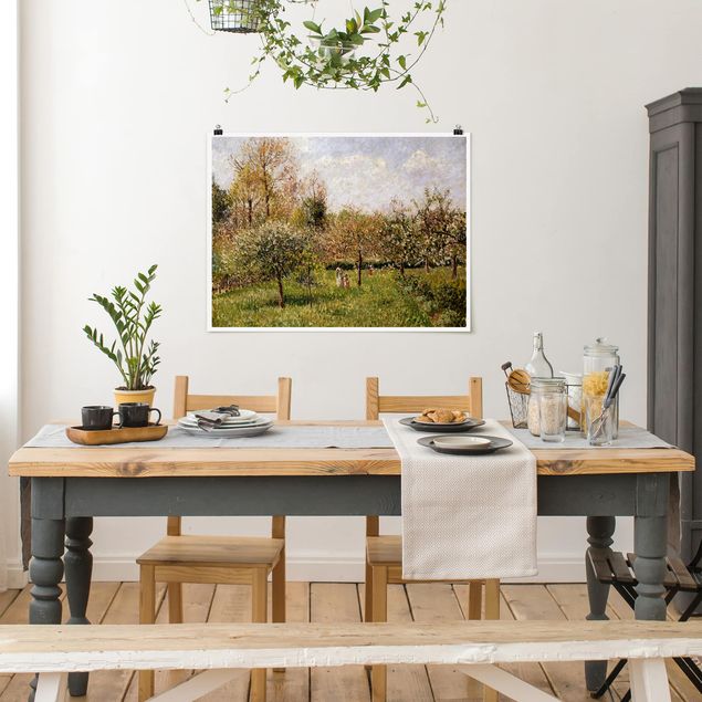 Konststilar Pointillism Camille Pissarro - Spring In Eragny
