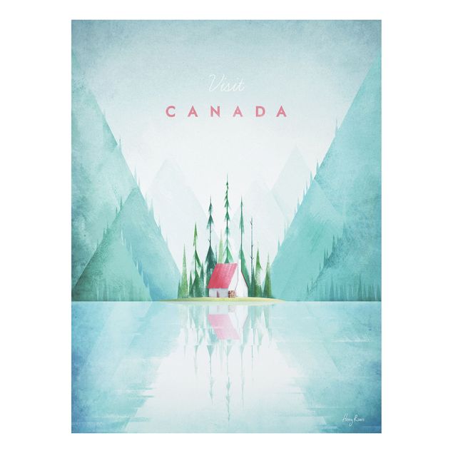 Tavlor träd Travel Poster - Canada