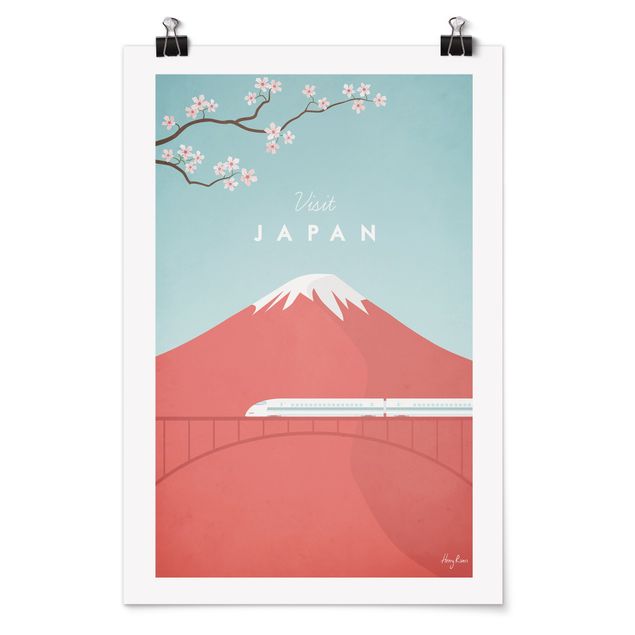 Posters arkitektur och skyline Travel Poster - Japan