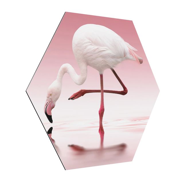 Tavlor modernt Flamingo Dance