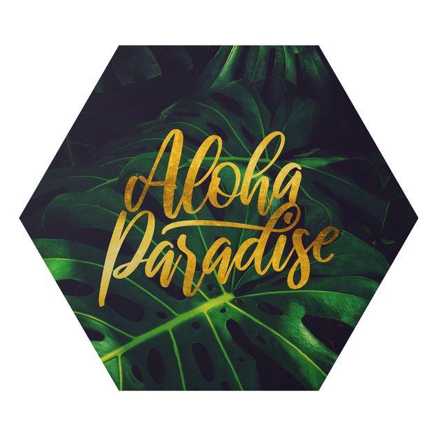 Tavlor ordspråk Jungle - Aloha Paradise