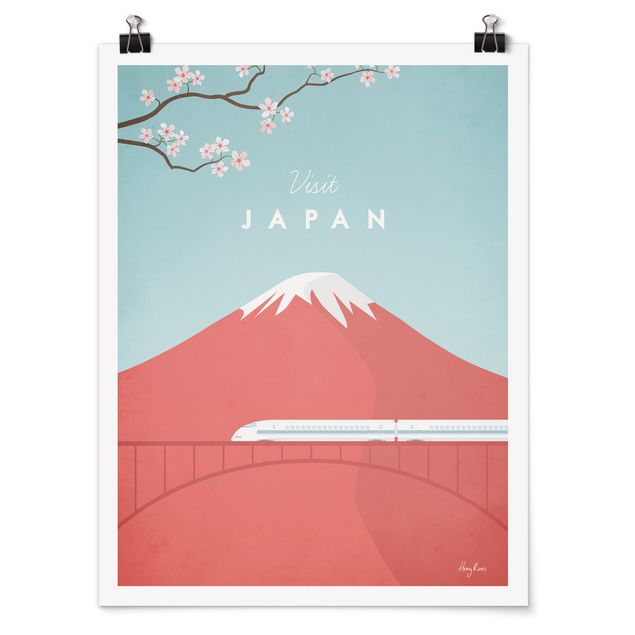 Posters arkitektur och skyline Travel Poster - Japan