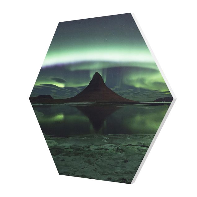 Tavlor grön Northern Lights In Iceland