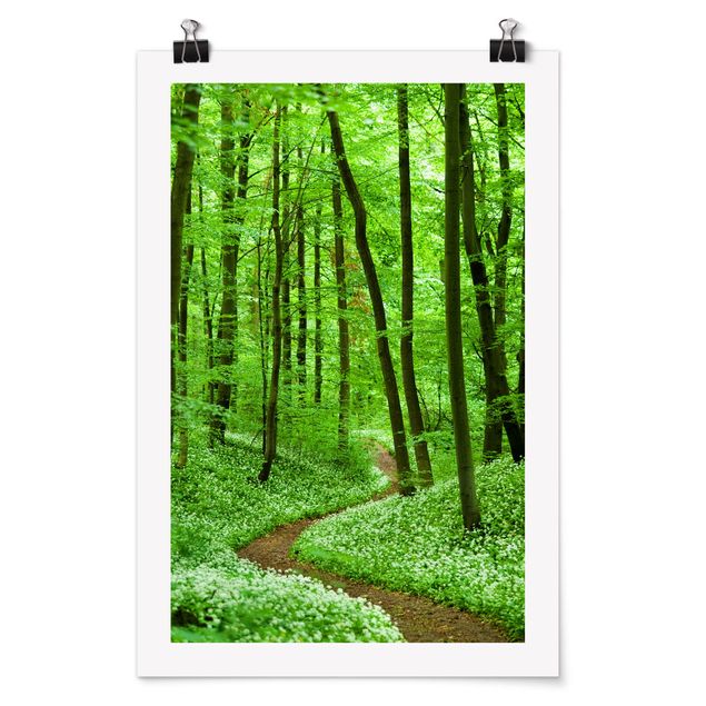 Posters landskap Romantic Forest Track