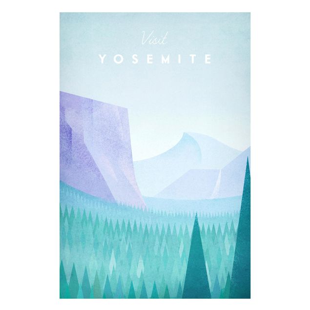 Tavlor träd Travel Poster - Yosemite Park