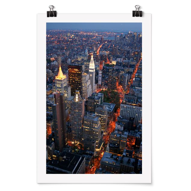 Tavlor arkitektur och skyline Manhattan Lights