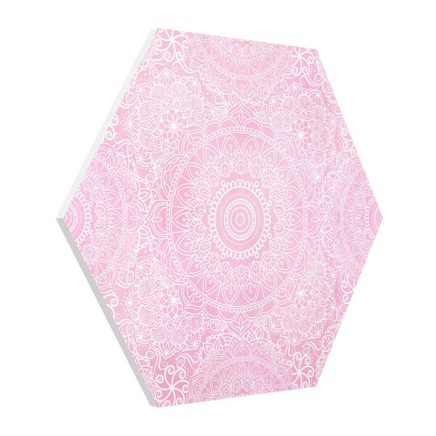 Tavlor mönster Pattern Mandala Pink
