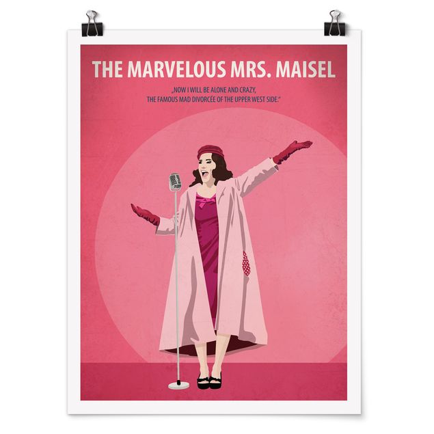Tavlor porträtt Film Poster The Marvelous Mrs. Maisel