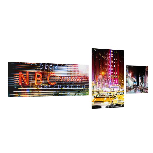 Canvastavlor Arkitektur och Skyline Times Square City Lights