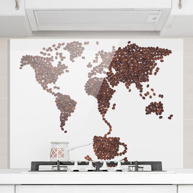 Kök dekoration Coffee around the world