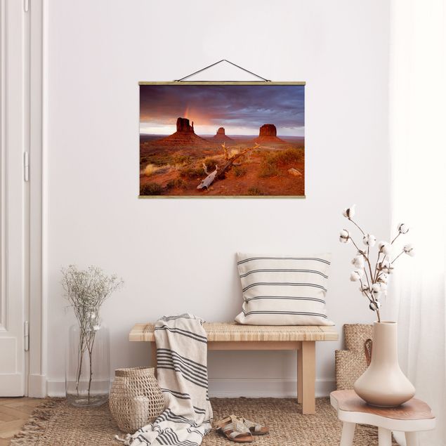 Tavlor bergen Monument Valley At Sunset