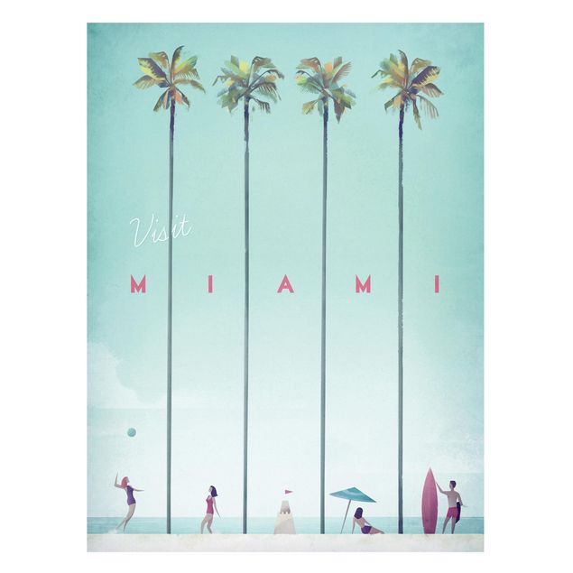 Tavlor landskap Travel Poster - Miami
