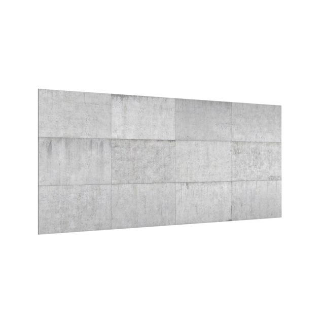 Stänkskydd kök glas sten utseende Concrete Tile Look Gray