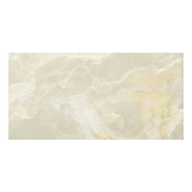 glasskiva kök Onyx Marble Cream